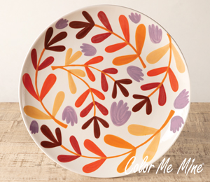 Aurora Fall Floral Charger