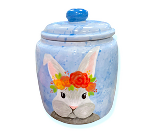 Aurora Watercolor Bunny Jar
