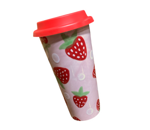 Aurora Strawberry Travel Mug
