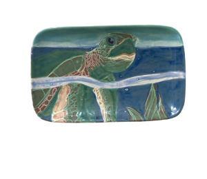 Aurora Swimming Turtle Plate