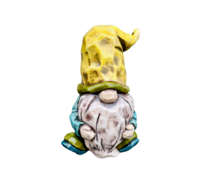Aurora Wood Carved Gnome