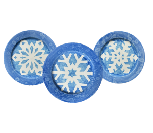 Aurora Paper Snowflake Plate